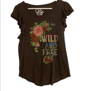 Chaser top “Wild and Free”
